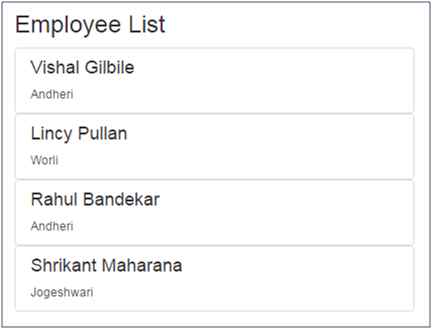 display these records